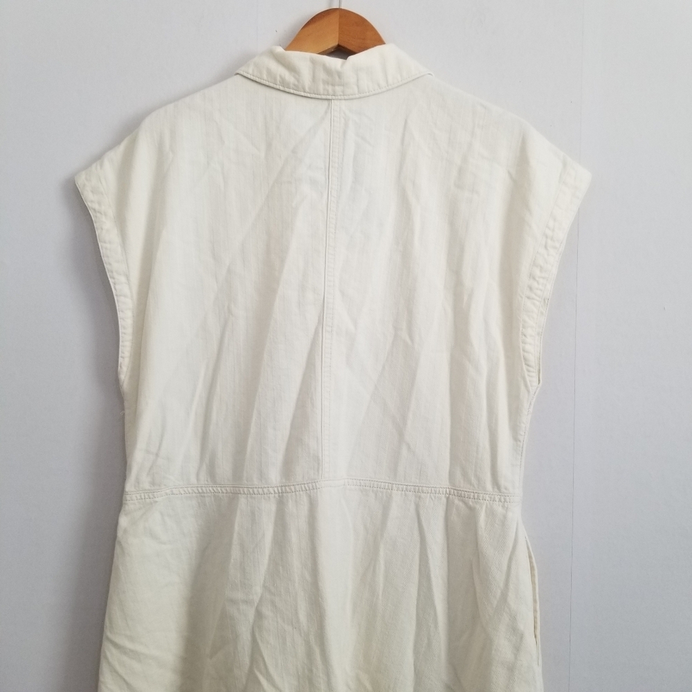 Universal Thread Cream Button-Front Mini Dress - Picture 5 of 8